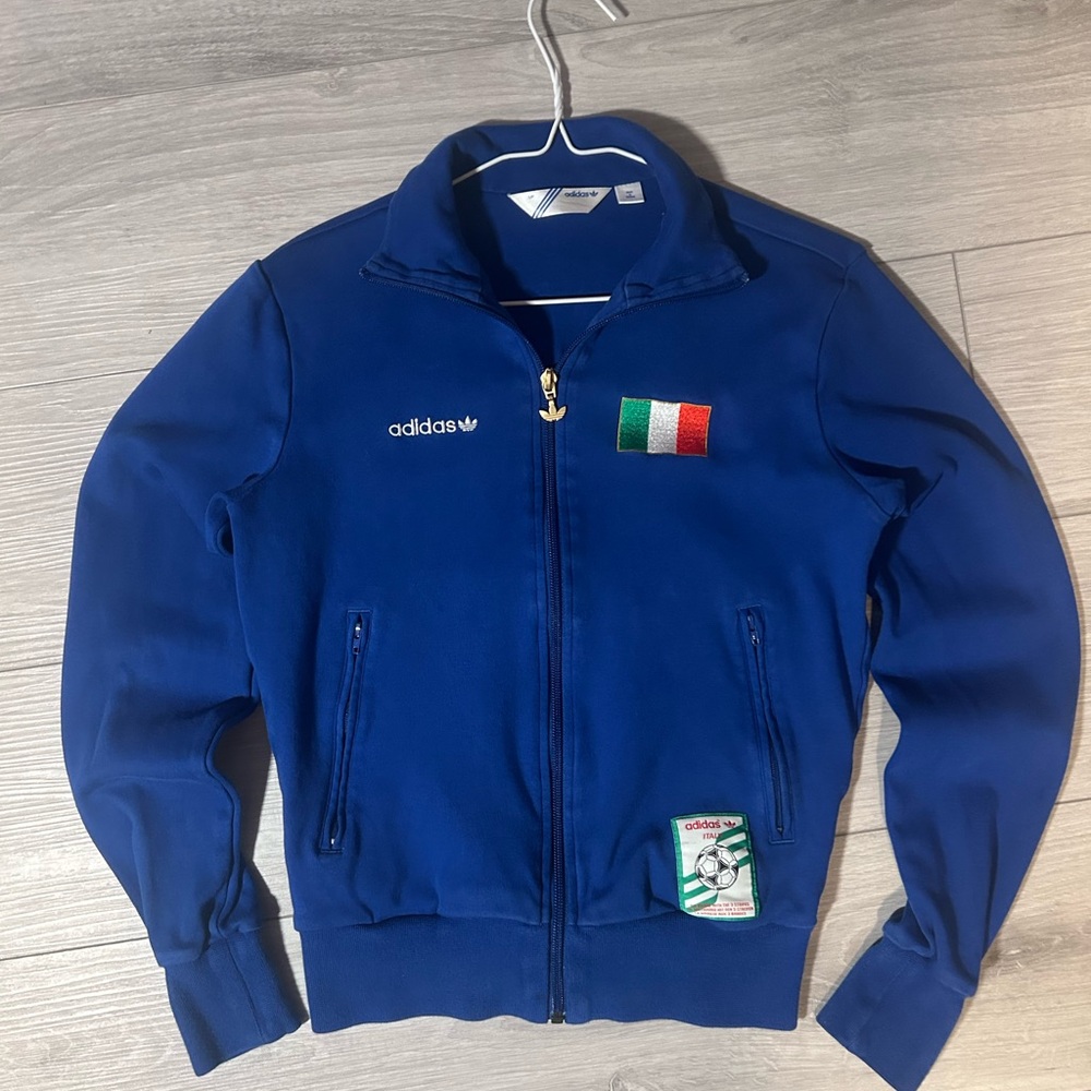 Adidas Royal Blue Jacket embroidery